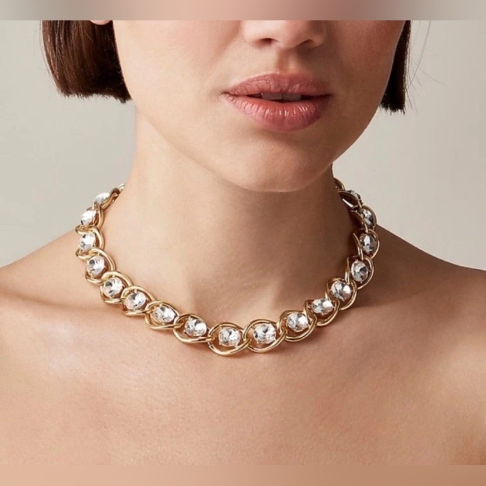 J.Crew Sparkle Chainlink Necklace